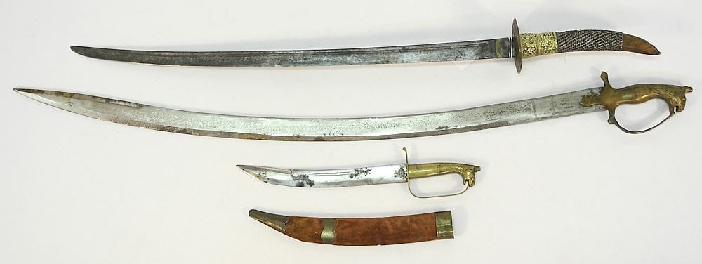 3 Various Edged Weapons: 1 Unidentified / 2 Made in India. (1 of 3)