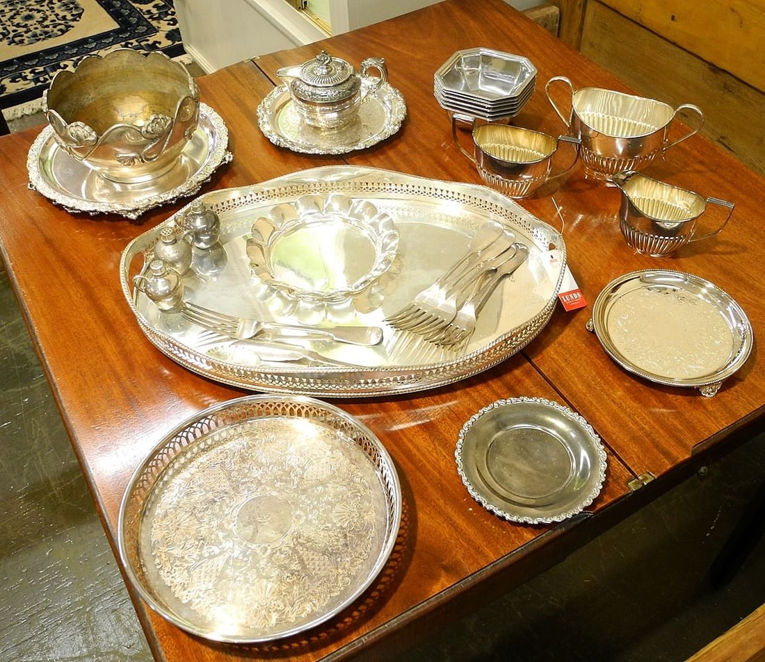 Collection of Various Estate Silver Plated Wares. (1 of 5)