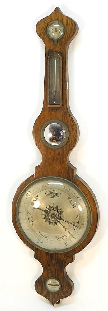 Early 19th Century Banjo Barometer, 40 1/2". (1 of 10)