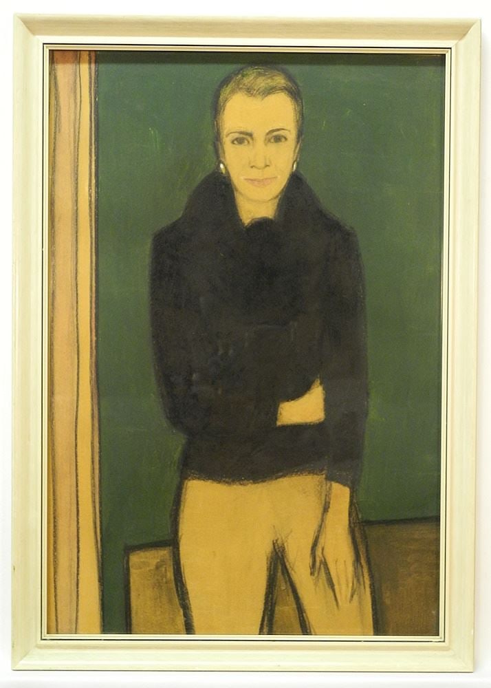 Mixed Media Attributed to Richard Ciccimarra, 22" x 15", "Portrait of Chris Ciccimarra". (1 of 4)