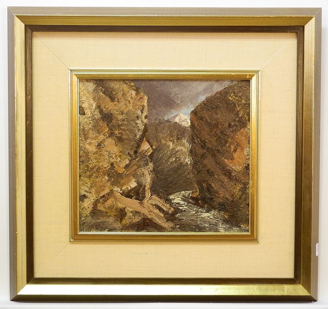 Oil on Board Signed Homer Watson, 9 1/2" x 10 1/2", "Untitled Western Canadian Scene". (1 of 5)