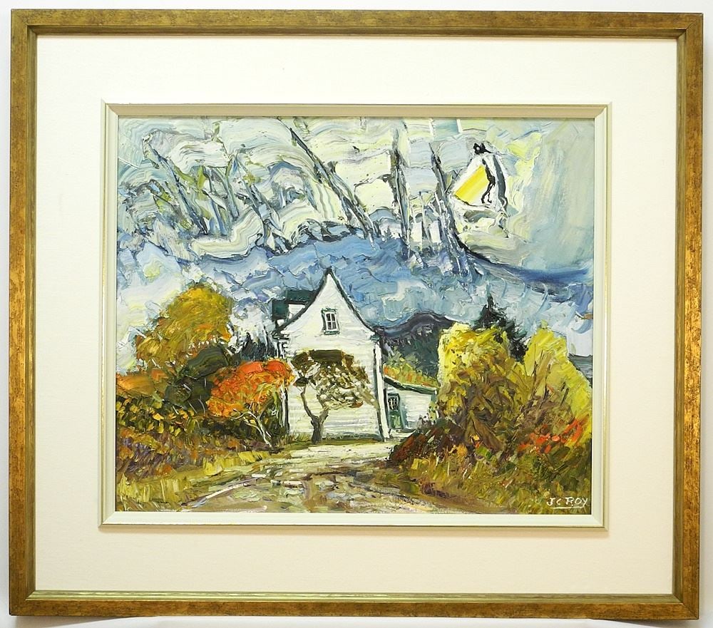 Oil on Canvas signed J.C.(Jean Claude) Roy, 20 x 24", "The Apple Tree Creston". (1 of 5)