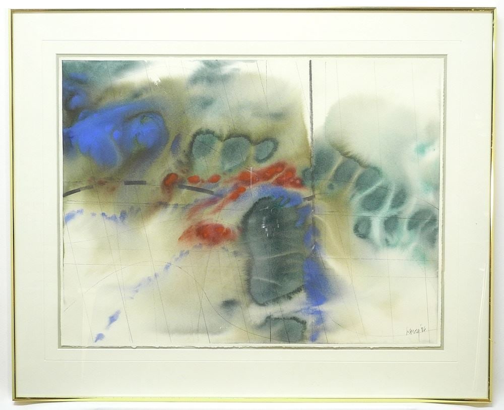 Watercolour & Graphite signed (Donald) Harvey '86, 19 x 25", "Passage". (1 of 6)