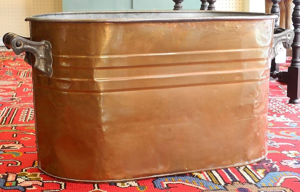 Copper Double Boiler, 26 3/4"W. (1 of 3)