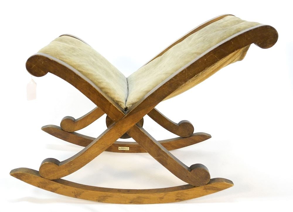 Gout Stool signed G. Thompson & Co. Regent St. (1 of 5)