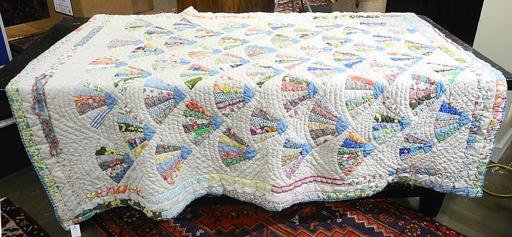 Patchwork Quilt, Approximately 6'2" x 4'10". (1 of 3)