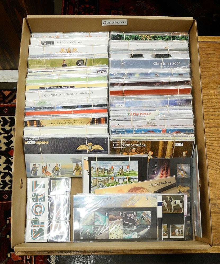 Collection of Approx. 280 Royal Mail Commemorative Postage Stamps in Packets. (1 of 1)
