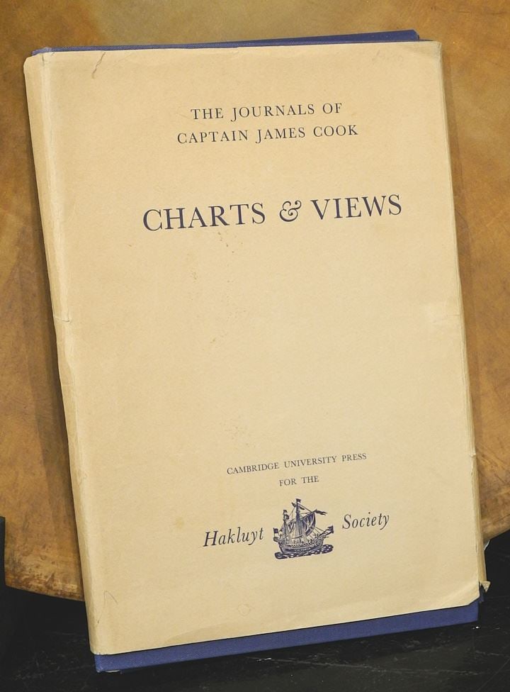 Book: Captain James Cook Charts & Views, R.A. Skelton Edition, Hakluy Society, Cambridge 1969. (1 of 6)