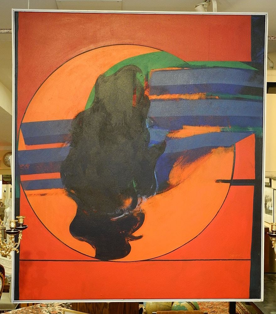 Oil on Canvas signed (Donald) Harvey 65', 60 x 52", "Arena".: Oil on Canvas signed (Donald) Harvey 65', 60 x 52", "Arena".