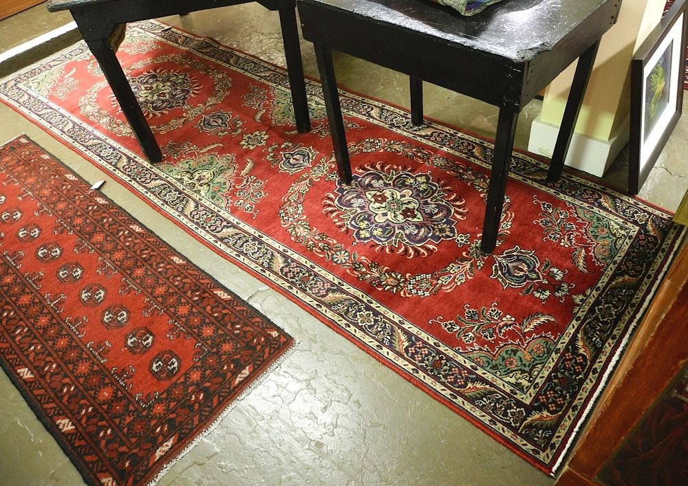 Tabriz Runner Approximately 11'4" x 3'7". (1 of 3)
