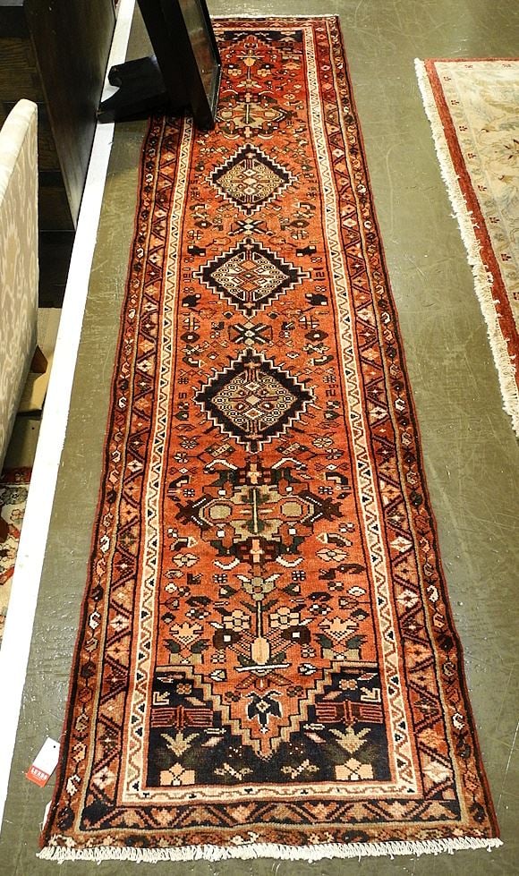 Hamedan Runner Approximately 9'10" x 2'5". (1 of 3)