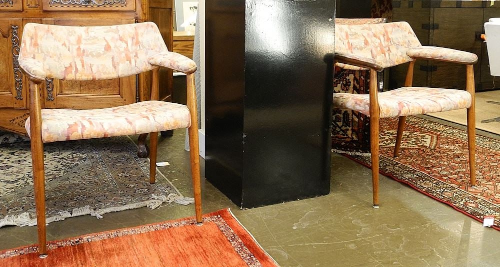 Pair of 1960s Armchairs, 30 1/2"H.: Pair of 1960s Armchairs, 30 1/2"H.
