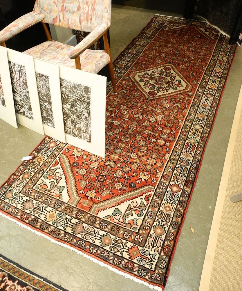 Hamedan Runner Approximately 9'10" x 3'7". (1 of 2)