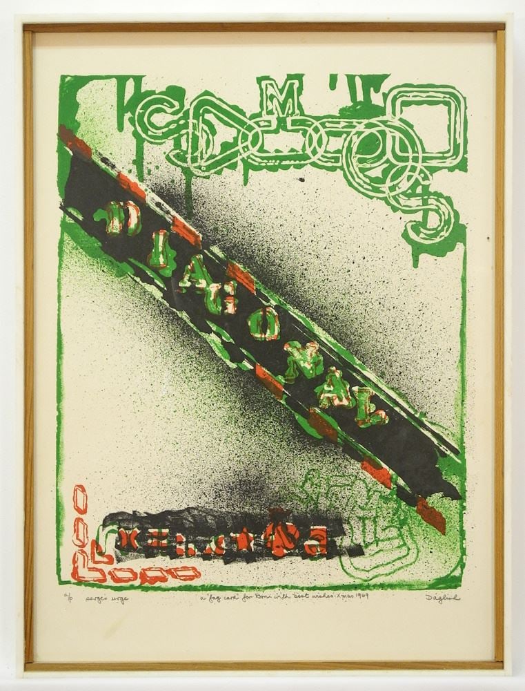 Acrylic on Panel Serigraph on Paper signed (Peter) Daglish, 20 x 14 1/2" , "Serge's Urge". (1 of 6)