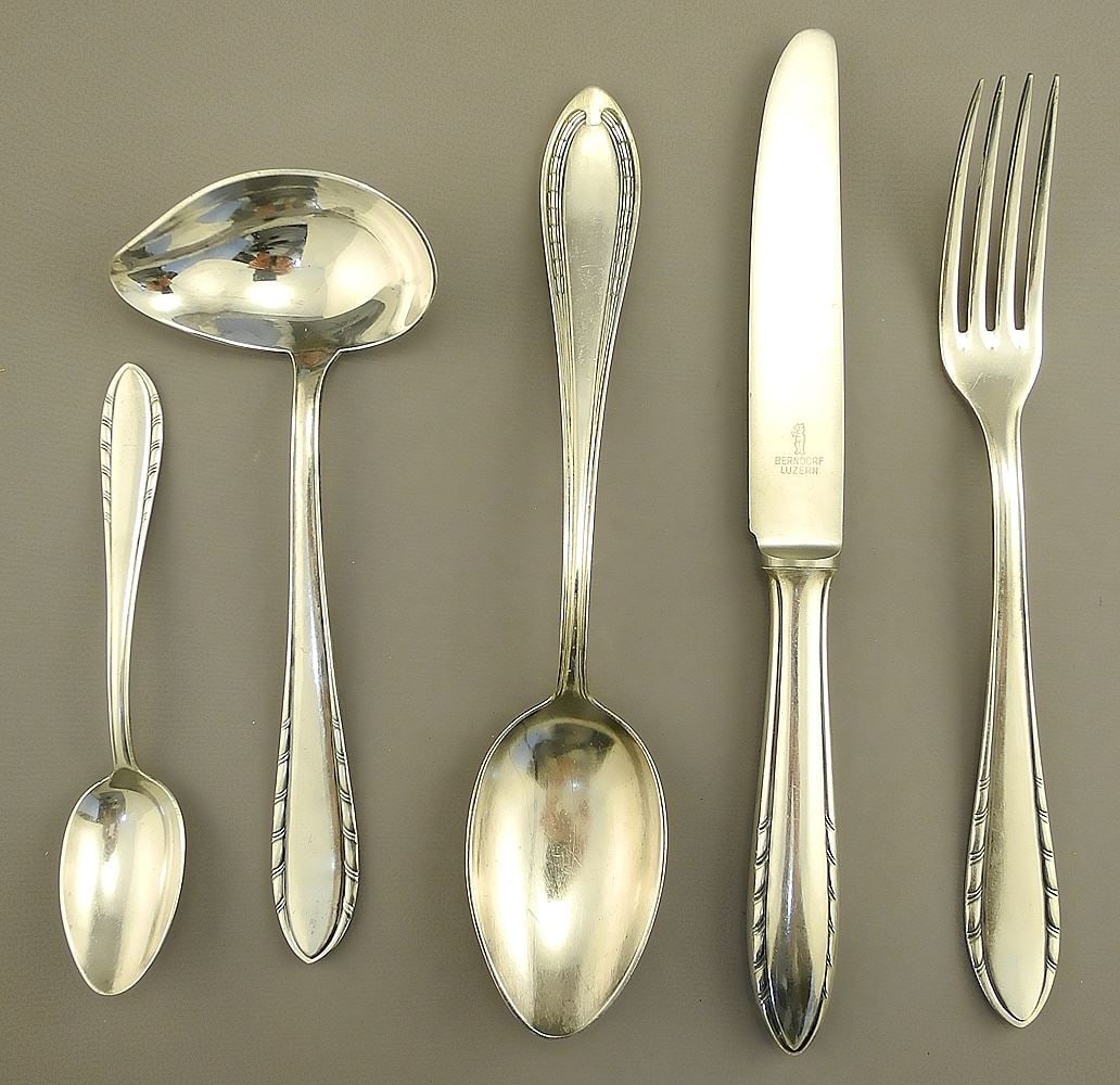 Collection of Berndorf Silver Plated Cutlery (incomplete) & Other Plated Cutlery & Napkin Rings.: Collection of Berndorf Silver Plated Cutlery (incomplete) & Other Plated Cutlery & Napkin Rings.