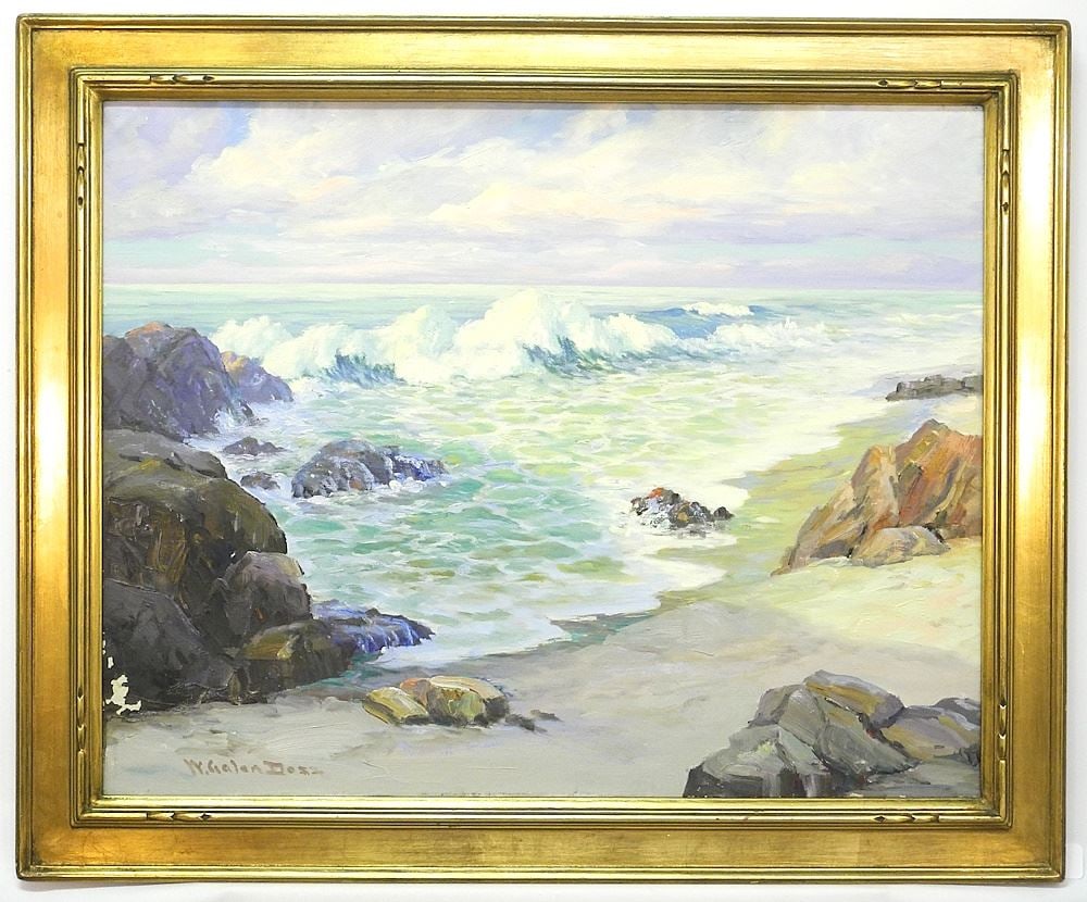 Oil on Canvas signed W. (William) Galen Doss, 21 3/4 x 27 1/2", "Morning Light". (1 of 13)