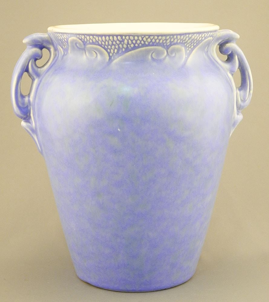 Weller Pottery Blue Vase, 8 1/2"H. (1 of 8)