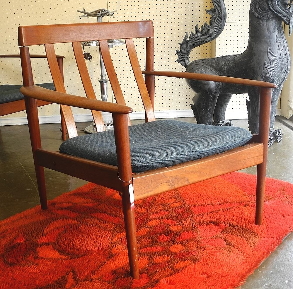 Poul Jeppesen Danish Modern Teak Armchair, 29 3/8"H.: Poul Jeppesen Danish Modern Teak Armchair, 29 3/8"H.