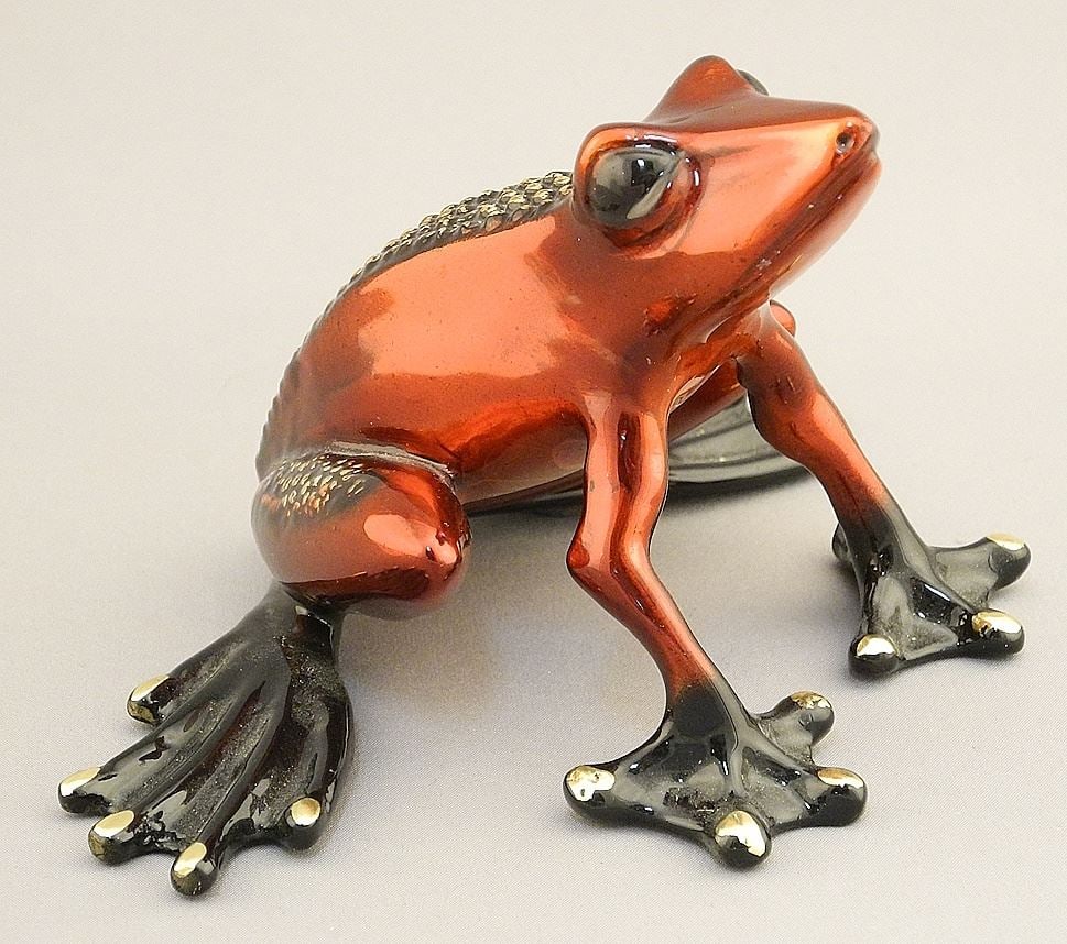 Bronze signed Barry Stein, 5 1/2", "Kiss Me Candy Red Frog", #66/1000 with Certificate. (1 of 6)