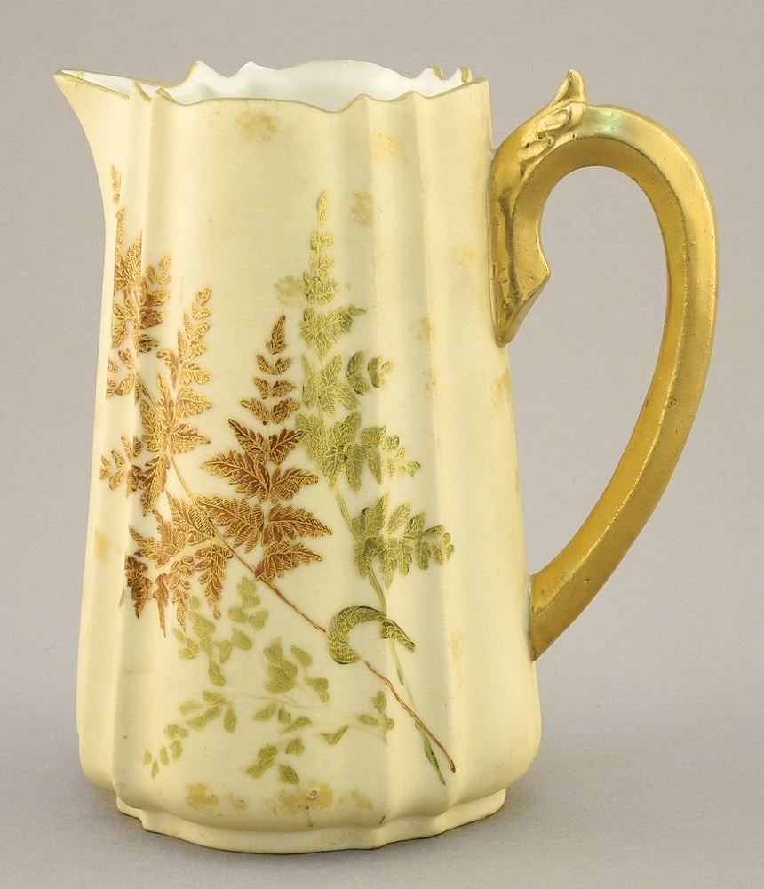 Rudolstadt Germany Porcelain Pitcher 5 1/2"H. (1 of 4)