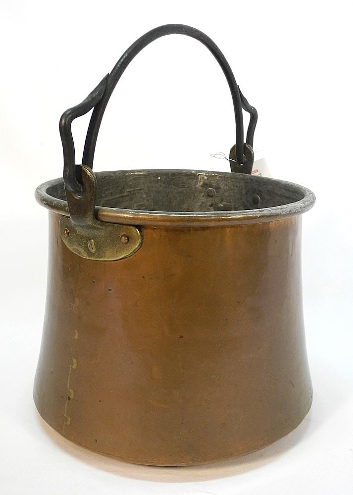 Copper & Wrought Iron Swing Handle Part, 9"H. (1 of 3)