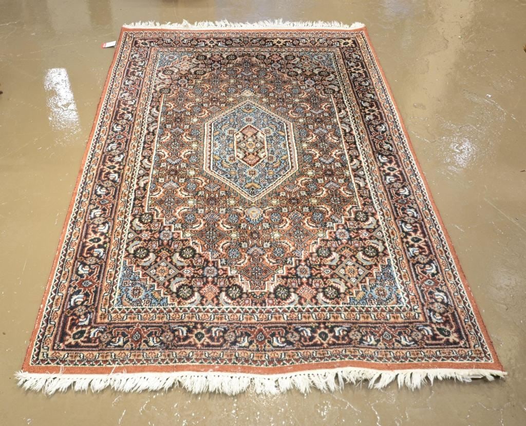 Indian Wool Carpet Approximately 6'2" x 4'1". (1 of 1)