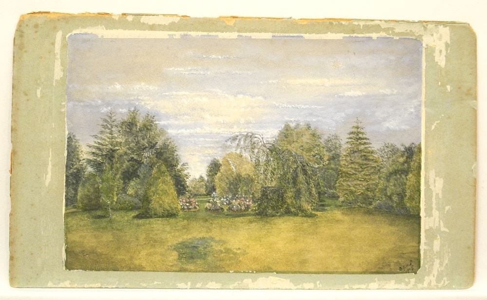 Watercolour signed AGHP (Arthur Henry Parker), 9 x 13 1/2"-C.1915. (1 of 4)