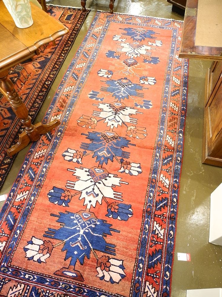 Hamedan Runner Approximately 9'4" x 3'5". (1 of 2)