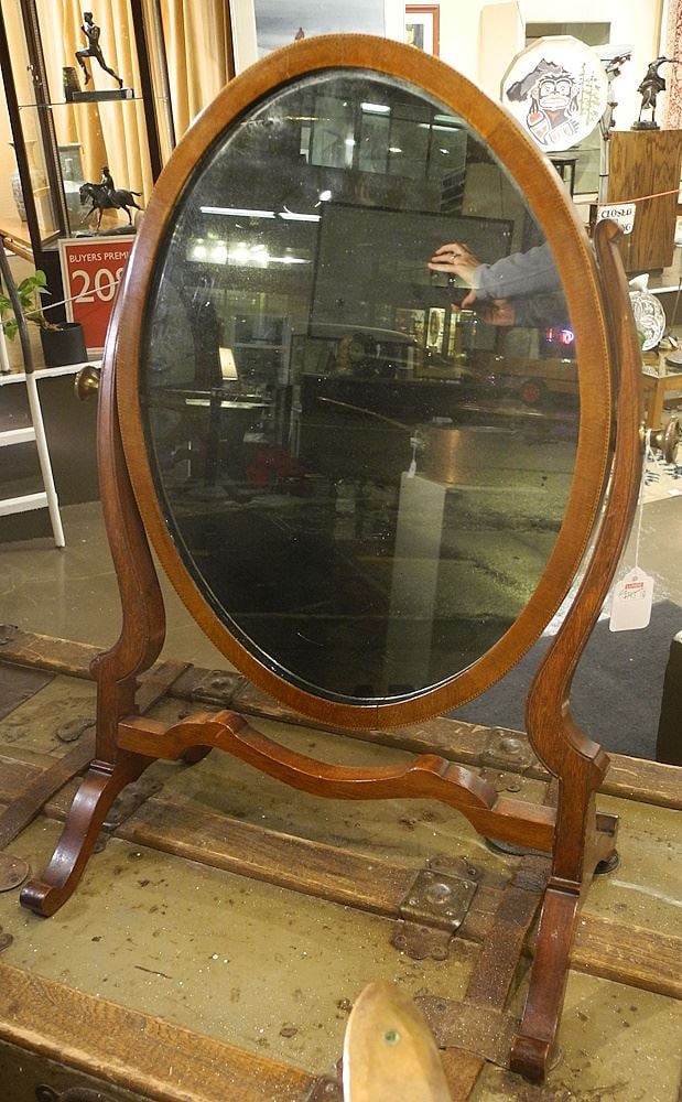 19th Century Dressing Mirror, 23"H. (1 of 1)