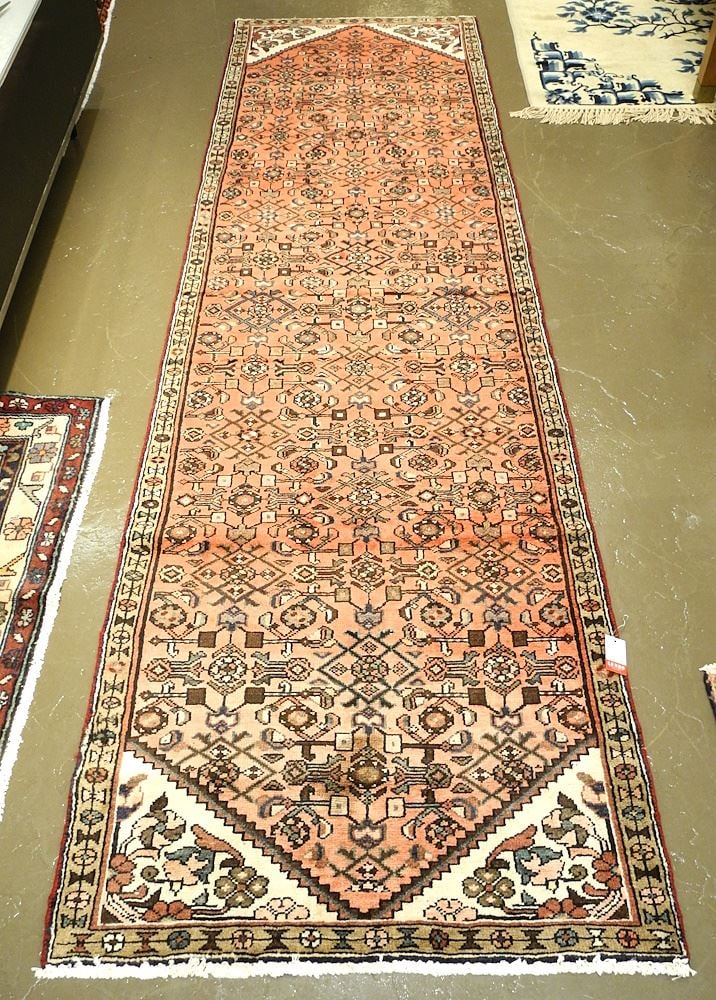 Hamedan Runner Approximately 9'7" x 2'11". (1 of 2)