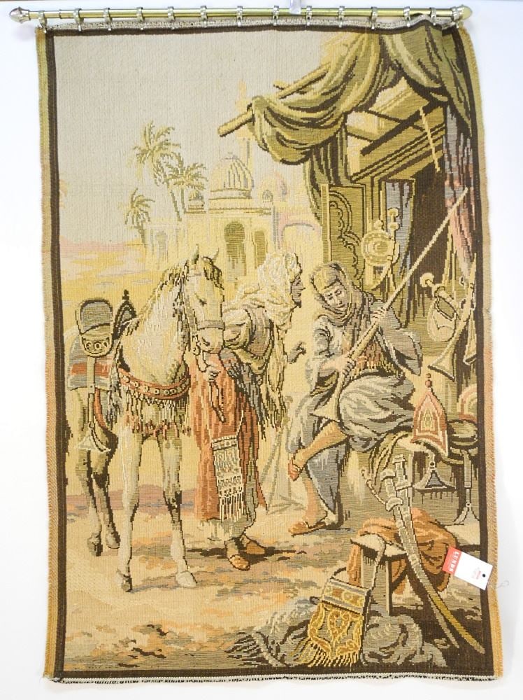 Orientalist Scene Tapestry (approx. 39 1/2" X 27") (1 of 1)