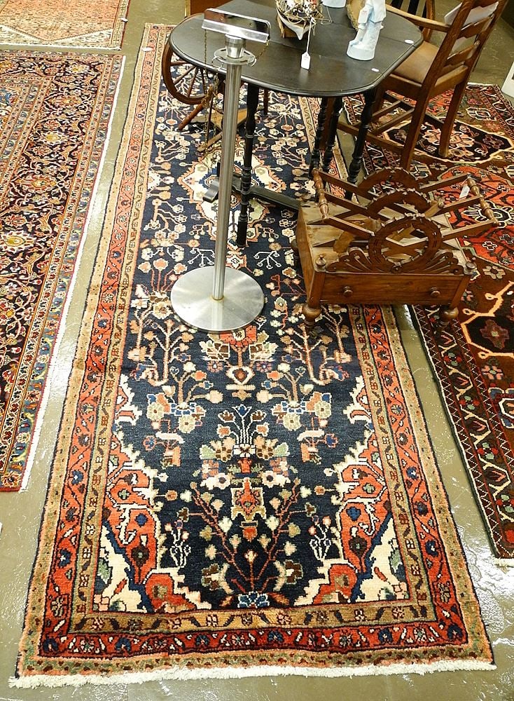 Hamedan Runner Approximately 12'10" x 3'6 1/2". (1 of 2)