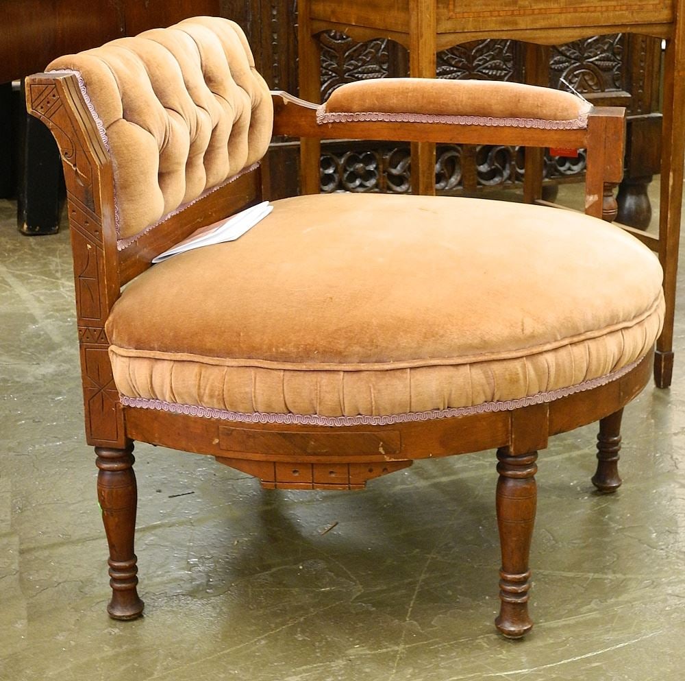 Eastlake Corner Chair, 24 1/2" h.: Eastlake Corner Chair, 24 1/2" h.