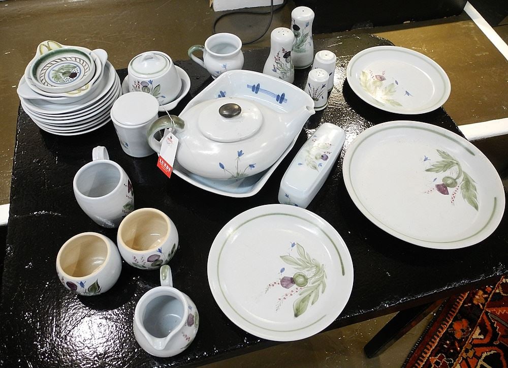 Collection of Buchan Finest Stoneware Portobello Scotland, Approx. 30 Pieces.: Collection of Buchan Finest Stoneware Portobello Scotland, Approx. 30 Pieces.