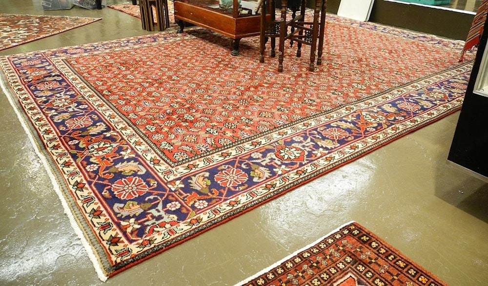 Tabriz Carpet Approximately 12'11" x 9'2". (1 of 4)