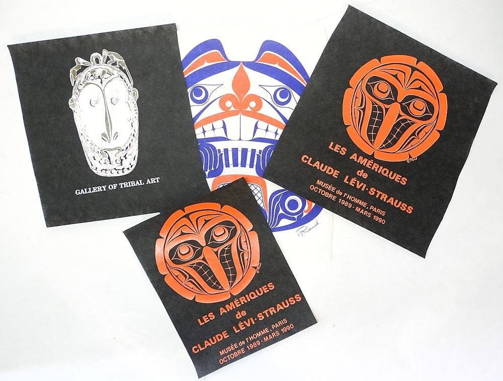 4 Serigraphs on Felt, 3 after Bill Reid, Largest 19 1/2" x 16 3/4", Unframed. (1 of 3)