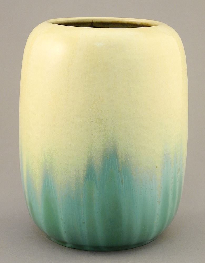 Fulper Vase, 7 3/8"H (star crack to base noted).: Fulper Vase, 7 3/8"H (star crack to base noted).