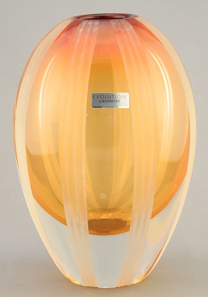 Crystal Vase, "Evolution by Waterford", 7 1/2"H. (1 of 3)