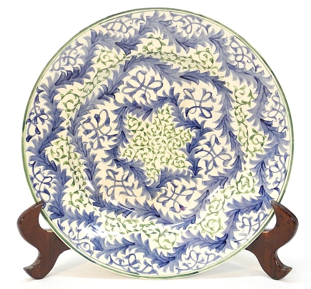 Wedgwood Creamware Dish with Monogram of Alfred & Louise Powell, #610. (1 of 6)