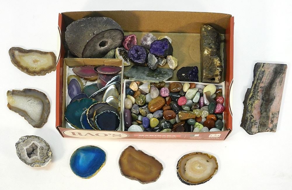 Collection of Geodes & Mineral Specimens. (1 of 2)