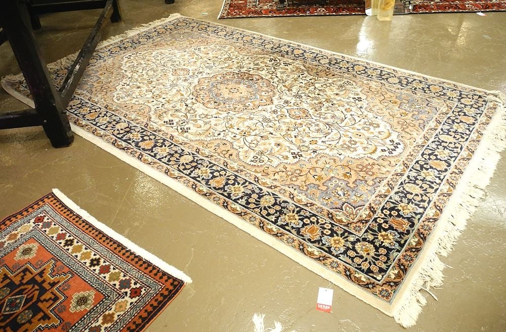 Handknotted India Carpet Approximately 7'9" x 4'6". (1 of 4)