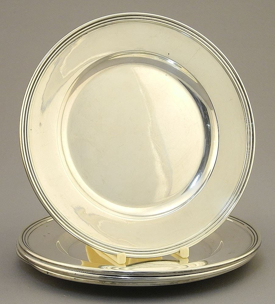 4 HGS Co. Sterling (marked) Silver Dishes, 6 1/8" Diameter, 274 Grams. (1 of 4)