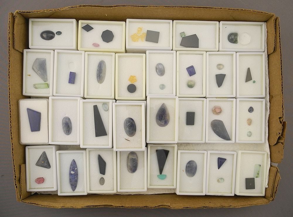 Large Gemstone Collection Cut by Rogerio, Lapis, Tourmaline, Citrine, Various. (1 of 4)
