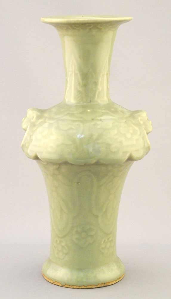 Chinese Celadon Vase, 9 1/8"H. (1 of 12)