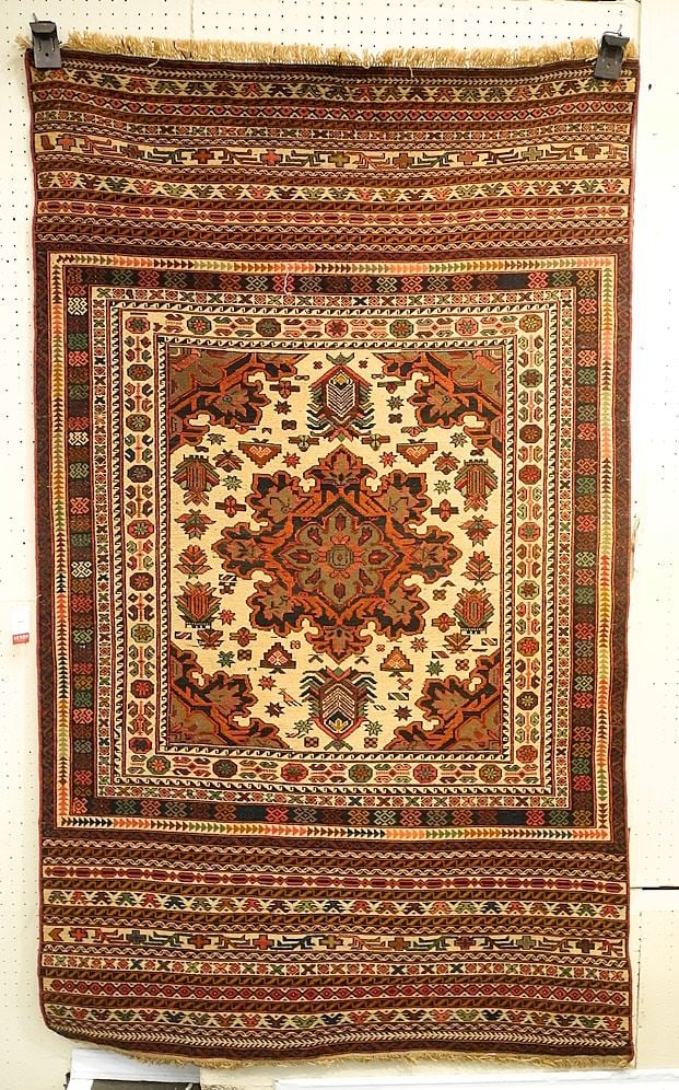 Antique Persian Wool Kilim, Approximately 6'8" x 3'11". (1 of 4)