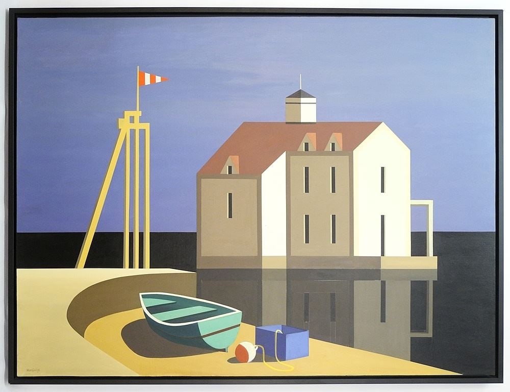 Oil on Canvas Mounted on Board signed (Andy) Wooldridge, 36" x 48", "The Customs House". (1 of 7)