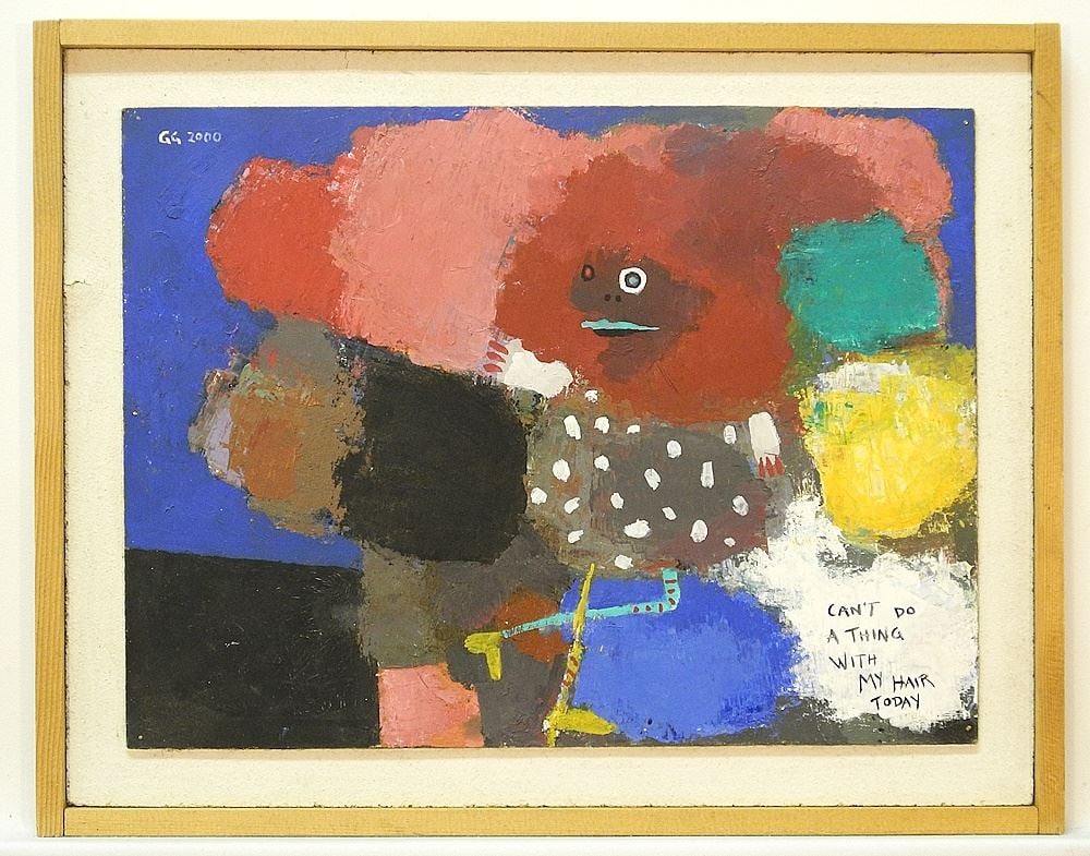 Oil on Board Monogrammed G.G. (George Gordienko) 2000, 11 7/8" x 15 3/4", "Can't do a Thing (1 of 5)