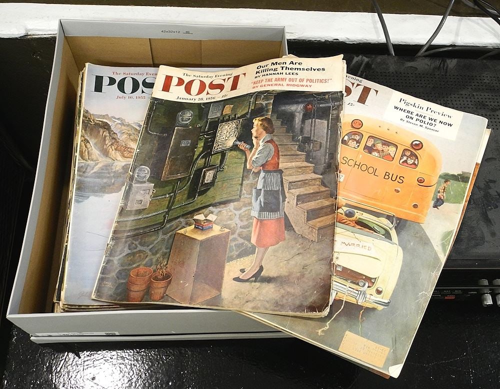 Collection of Saturday Evening Post Magazines, C. 1954/55, 21 Pieces. (1 of 1)