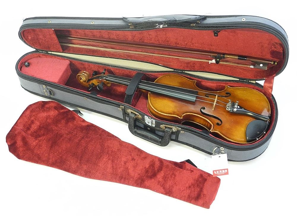 Childs Student Stradivarius Violin with Bow and Case. (1 of 4)