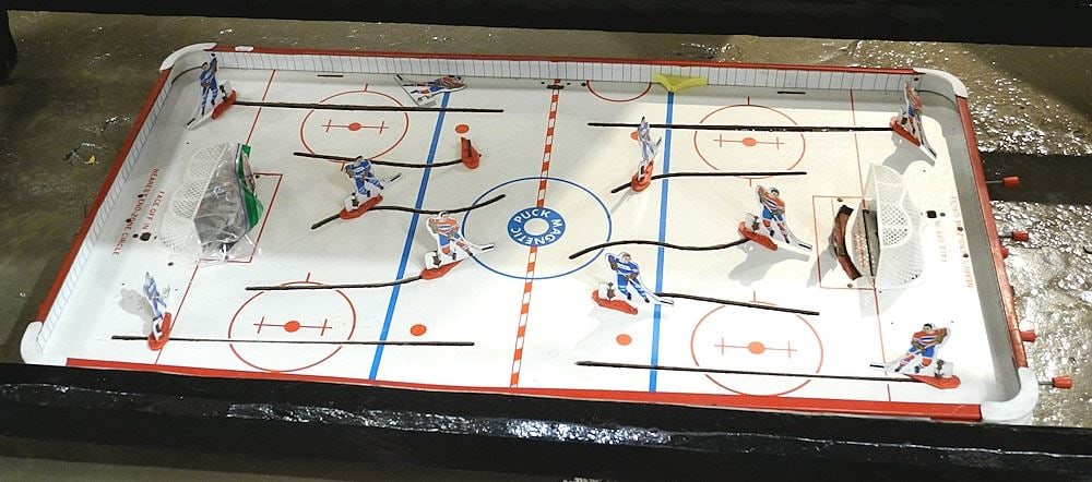 Canadian "Hockey King" Table Top Hockey Game, 35 1/2"L. (1 of 2)
